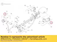 AP8224252, Piaggio Group, Direita direita / esquerda traseira indic. aprilia  rally scarabeo sr 50 100 125 150 1993 1994 1995 1996 1997 1998 1999 2000 2001 2002 2003 2004 2005 2006 2007 2008 2009, Novo