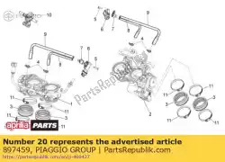 Aqui você pode pedir o engrenagem de 2ª roda em Piaggio Group , com o número da peça 897459: