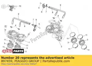 Piaggio Group 897459 engrenagem de 2ª roda - Lado inferior