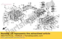 Ici, vous pouvez commander le bougie auprès de Honda , avec le numéro de pièce 980795715E: