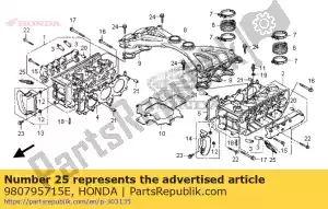 honda 980795715E spark plug - Bottom side