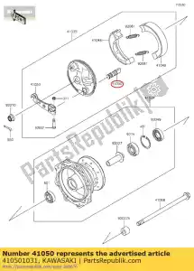 kawasaki 410501031 hamulec krzywkowy kx60-a2 - Dół