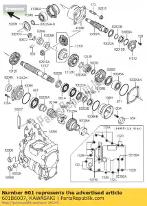 kawasaki 601B6007 roulement à billes klf185-a1 - La partie au fond