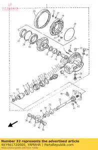 yamaha 4XY461720000 eje, conducir - Lado inferior