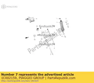 Piaggio Group 1C002159 amortiguador trasero completo - Lado inferior