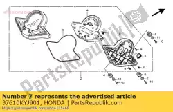 Aqui você pode pedir o case assy., superior em Honda , com o número da peça 37610KYJ901: