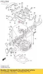 Qui puoi ordinare guarnizione, testa cil da Suzuki , con numero parte 1117340H00: