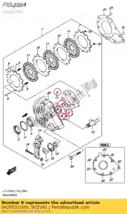 suzuki 6429531G00 pelota - Lado inferior