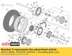 Aprilia AP8113808, Hintere bremsscheibe, OEM: Aprilia AP8113808