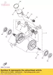 Ici, vous pouvez commander le piston (standard) auprès de Yamaha , avec le numéro de pièce 5PA1163110B0: