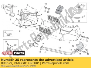 aprilia 890679 gasket d3.5 - Bottom side