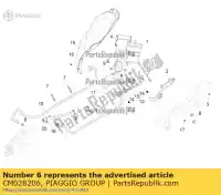 CM028206, Piaggio Group, volet piaggio mp mp3 zapta10x 400 500 2007 2009 2010 2019 2020 2021 2022, New
