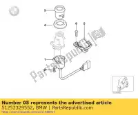 51252329552, BMW, houder bmw c1 125 200 2000 2001 2002 2003 2004, Nieuw