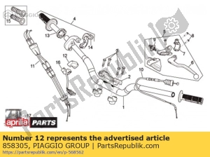 aprilia 858305 kartenschalter untere schale - Linke Seite