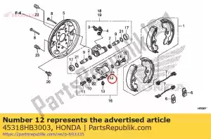 honda 45318HB3003 ressort de verrouillage - La partie au fond