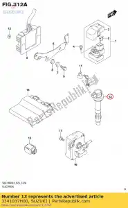 suzuki 3341037H00 bobine assy, ??allumer - La partie au fond