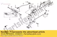 35357MF8000, Honda, ressort, interrupteur d'arrêt honda vfr  f cb hornet rvf r vf magna c cg twofifty super cbx cb250 vf750c cg125 750 250 125 , Nouveau