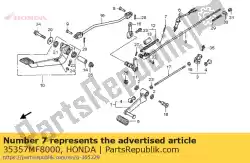 veer, stopschakelaar van Honda, met onderdeel nummer 35357MF8000, bestel je hier online: