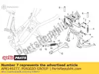 AP8146277, Piaggio Group, béquille centrale aprilia  leonardo 125 150 1996 1997 1998 1999 2000 2001 2002 2003 2004, Nouveau