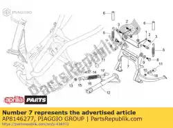 Ici, vous pouvez commander le béquille centrale auprès de Piaggio Group , avec le numéro de pièce AP8146277: