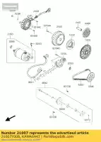 21007Y008, Kawasaki, rotor sc300aef kawasaki j 300 2015 2016, New