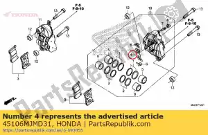 honda 45106MJMD31 almofada de mola - Lado inferior