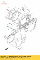 5PA154310100, Yamaha, cover, crankcase 3 yamaha  yz 85 2002 2003 2004 2005 2006 2007 2008 2009 2010 2011 2012 2013 2014 2015 2016 2017 2018, New