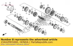 Aquí puede pedir arbusto, 20x24x10. 35 de Honda , con el número de pieza 23442MEG000: