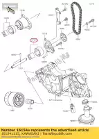 161541115, Kawasaki, rotor-pump zx900-c1 kawasaki  er-6f er-6n kle klz vulcan w zx 600 650 800 900 1000 1998 1999 2000 2001 2002 2003 2004 2005 2006 2007 2008 2009 2010 2011 2012 2013 2014 2015 2016 2017 2018 2019 2020 2021, New