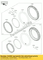 410090286, Kawasaki, band, fr, 70 / 100-19 42p, gp klx12 kawasaki klx 125 2013 2015 2016, Nieuw