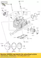 920550202, Kawasaki, anillo-o, 86x1.9 klx125caf kawasaki  d tracker klx 125 140 150 2010 2011 2012 2013 2015 2016 2017 2018 2019 2020 2021, Nuevo