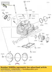 Here you can order the ring-o,86x1. 9 klx125caf from Kawasaki, with part number 920550202: