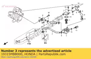 honda 19315MBB000 couvercle, thermostat - La partie au fond