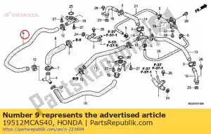 honda 19512MCAS40 slang b, water - Onderkant