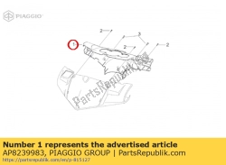 Aprilia AP8239983, Suporte do painel. titã. cinza, OEM: Aprilia AP8239983