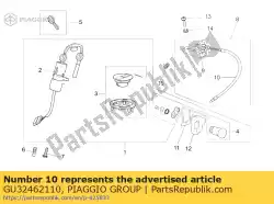 Qui puoi ordinare cavo di sblocco sella da Piaggio Group , con numero parte GU32462110: