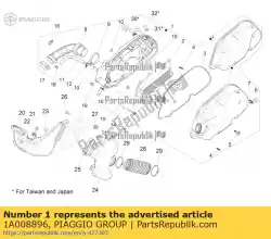 Qui puoi ordinare sicherungskasten da Piaggio Group , con numero parte 1A008896: