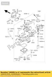 Qui puoi ordinare ago-jet, r1172k / 2af da Kawasaki , con numero parte 160091830: