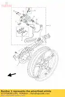 5D7F580W2200, Yamaha, étrier assy arrière yamaha yzf r 125 2009 2010 2011 2012 2013, Nouveau