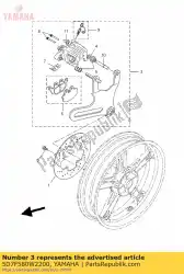 Ici, vous pouvez commander le étrier assy arrière auprès de Yamaha , avec le numéro de pièce 5D7F580W2200: