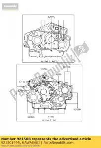 kawasaki 921501995 bolt,6x70 vn1500-d1 - Bottom side