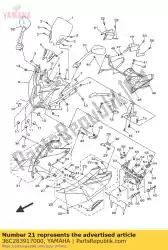 Ici, vous pouvez commander le graphique 1 auprès de Yamaha , avec le numéro de pièce 36C283917000: