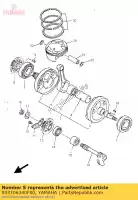 933106340F00, Yamaha, llevando yamaha tt xt yz 400 600 1986 1989 1998, Nuevo