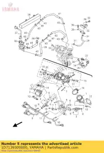 yamaha 1D7139300000 assemblage d'entrée de tuyau - La partie au fond