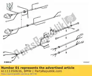 bmw 61111350636 engine wiring harness - Bottom side