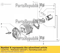 1234741, Piaggio Group, culasse vespa px vespa px zapm74200, zapm743d 150 2011 2016 2017 2018, Nouveau