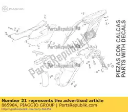 Qui puoi ordinare suplmto. Guardab. Tras. Drd125 09 da Piaggio Group , con numero parte 865984: