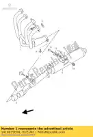 1410019E00, Suzuki, Exaustão comp. suzuki gsx 600 1998 1999 2000 2001 2002 2003, Novo