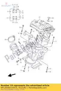 suzuki 0912006010XC0 ?ruba 6x16 - Dół