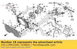 Aqui você pode pedir o pescoço, enchimento do tanque de reserva em Honda , com o número da peça 19111MR1000: